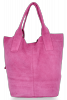Kožené kabelka shopper bag Vittoria Gotti růžová V5190